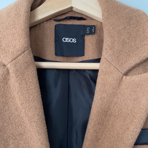 ASOS Camel Wool Blazer Jacket - Picture 5 of 13